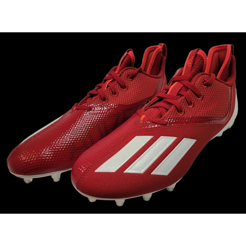 Men's Adidas Adizero Scorch Football Cleats Red White Size 10.5 FX2088